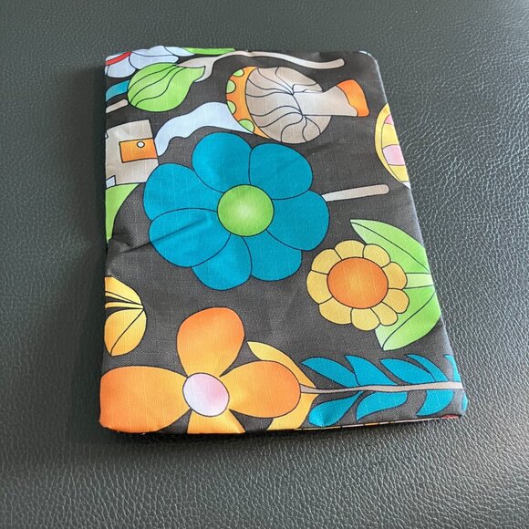 LeSportsac Cosmetic Pouch Brown Floral Mini Makeup Bag - Picture 3 of 3